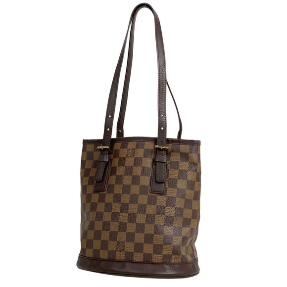 Louis Vuitton Male Bucket Tote Damier Ebene Brown - Picture 1 of 5